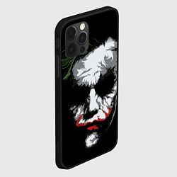 Чехол для iPhone 12 Pro Max Joker - хит леджер, цвет: 3D-черный — фото 2