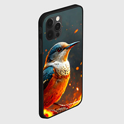 Чехол для iPhone 12 Pro Max Кукушка в огне, цвет: 3D-черный — фото 2