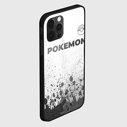 Чехол для iPhone 12 Pro Max Pokemon - white gradient посередине, цвет: 3D-черный — фото 2