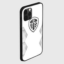 Чехол для iPhone 12 Pro Max Leeds United white poly, цвет: 3D-черный — фото 2