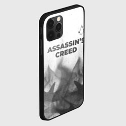 Чехол для iPhone 12 Pro Max Assassins Creed - white gradient посередине, цвет: 3D-черный — фото 2