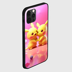 Чехол для iPhone 12 Pro Max Пикачу 14 февраля, цвет: 3D-черный — фото 2