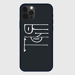 Чехол для iPhone 12 Pro Max Таня - чёрная надпись вязью, цвет: 3D-черный