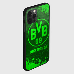 Чехол для iPhone 12 Pro Max Borussia - green gradient, цвет: 3D-черный — фото 2