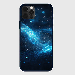 Чехол для iPhone 12 Pro Max Синяя пыльца - текстура, цвет: 3D-черный