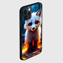 Чехол для iPhone 12 Pro Max Песец в огне, цвет: 3D-черный — фото 2