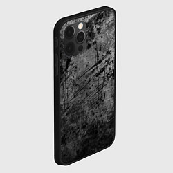 Чехол для iPhone 12 Pro Max Абстракция - grunge break, цвет: 3D-черный — фото 2