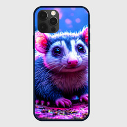 Чехол для iPhone 12 Pro Max Малыш опоссум, цвет: 3D-черный