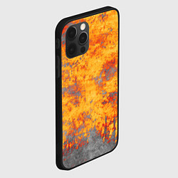 Чехол для iPhone 12 Pro Max Абстракция - fire in autumn, цвет: 3D-черный — фото 2