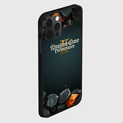 Чехол для iPhone 12 Pro Max Kingdom Come Deliverance 2 каменная текстура, цвет: 3D-черный — фото 2