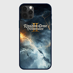 Чехол для iPhone 12 Pro Max Kingdom Come Deliverance 2 молнии, цвет: 3D-черный