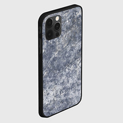 Чехол для iPhone 12 Pro Max Абстракция - gray cold, цвет: 3D-черный — фото 2