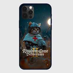 Чехол для iPhone 12 Pro Max Kingdom Come Deliverance 2 рыцарь котенок, цвет: 3D-черный