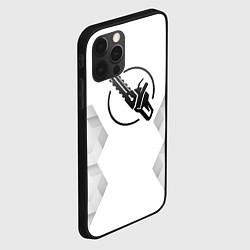 Чехол для iPhone 12 Pro Max Chainsaw Man white poly, цвет: 3D-черный — фото 2