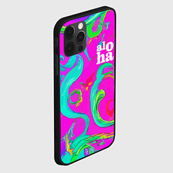 Чехол для iPhone 12 Pro Max Abstract floral pattern - aloha, цвет: 3D-черный — фото 2