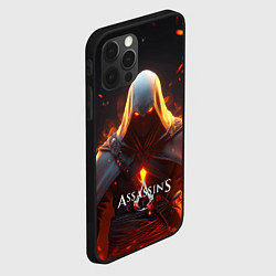 Чехол для iPhone 12 Pro Max Assassins Creed fire, цвет: 3D-черный — фото 2