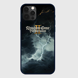 Чехол для iPhone 12 Pro Max Kingdom Come Deliverance 2 логотип игры, цвет: 3D-черный