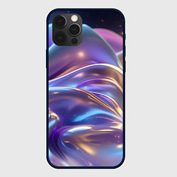 Чехол для iPhone 12 Pro Max Волны космические, цвет: 3D-черный