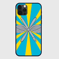 Чехол для iPhone 12 Pro Max Военно-воздушные силы: флаг, цвет: 3D-черный