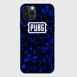 Чехол для iPhone 12 Pro Max PUBG blue energy, цвет: 3D-черный