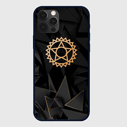 Чехол для iPhone 12 Pro Max Black Butler golden poly, цвет: 3D-черный