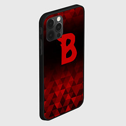 Чехол для iPhone 12 Pro Max Beastars red poly, цвет: 3D-черный — фото 2