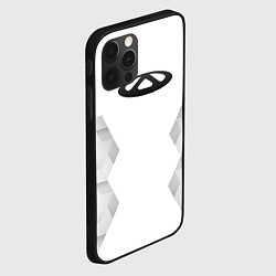 Чехол для iPhone 12 Pro Max Chery white poly, цвет: 3D-черный — фото 2