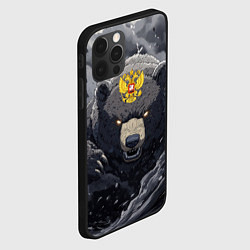 Чехол для iPhone 12 Pro Max Защитник славянских земель - медведь, цвет: 3D-черный — фото 2