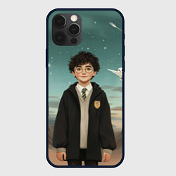 Чехол для iPhone 12 Pro Max Гарри Поттер и белая сова, цвет: 3D-черный