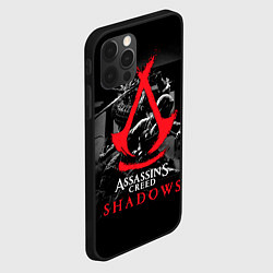 Чехол для iPhone 12 Pro Max Assassins Creed Shadows - samurai, цвет: 3D-черный — фото 2