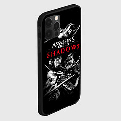 Чехол для iPhone 12 Pro Max Assassins Creed Shadows - samurai, цвет: 3D-черный — фото 2