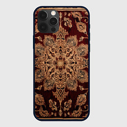 Чехол для iPhone 12 Pro Max Симметричный узор, цвет: 3D-черный