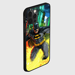 Чехол для iPhone 12 Pro Max Бэтмен в ярости, цвет: 3D-черный — фото 2