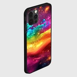 Чехол для iPhone 12 Pro Max Радужная текстура, цвет: 3D-черный — фото 2