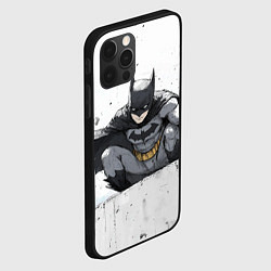 Чехол для iPhone 12 Pro Max Бэтмен наблюдает сверху, цвет: 3D-черный — фото 2