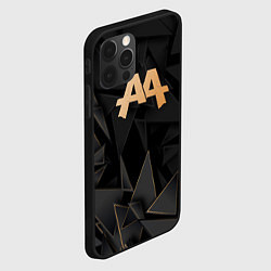 Чехол для iPhone 12 Pro Max Asking Alexandria golden poly, цвет: 3D-черный — фото 2