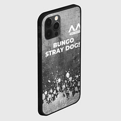 Чехол для iPhone 12 Pro Max Bungo Stray Dogs - grey gradient посередине, цвет: 3D-черный — фото 2