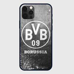Чехол для iPhone 12 Pro Max Borussia - grey gradient, цвет: 3D-черный