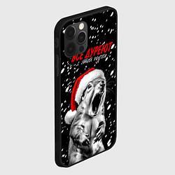 Чехол для iPhone 12 Pro Max Все дуреют с этой пурги, цвет: 3D-черный — фото 2
