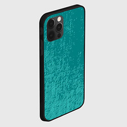 Чехол для iPhone 12 Pro Max Джинс с потертостями-зеленый, цвет: 3D-черный — фото 2