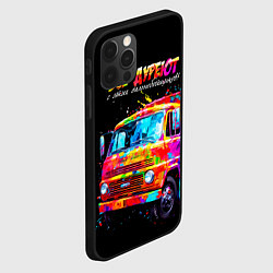 Чехол для iPhone 12 Pro Max Все дуреют с этих дальнобойщиков, цвет: 3D-черный — фото 2