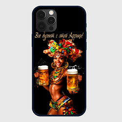 Чехол для iPhone 12 Pro Max Все дуреют с этой Африки, цвет: 3D-черный