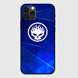 Чехол для iPhone 12 Pro Max The Offspring blue poly, цвет: 3D-черный