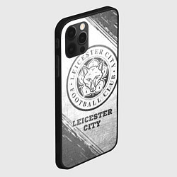 Чехол для iPhone 12 Pro Max Leicester City - white gradient, цвет: 3D-черный — фото 2