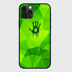 Чехол для iPhone 12 Pro Max Death Stranding green poly, цвет: 3D-черный