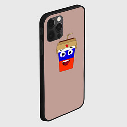 Чехол для iPhone 12 Pro Max Стаканчик с мордочкой, цвет: 3D-черный — фото 2