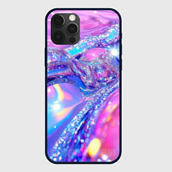 Чехол для iPhone 12 Pro Max Розовые блестки, цвет: 3D-черный