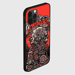 Чехол для iPhone 12 Pro Max Metallica - iron skeleton, цвет: 3D-черный — фото 2