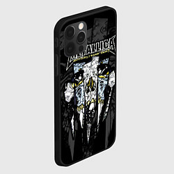 Чехол для iPhone 12 Pro Max Metallica - skull with fangs, цвет: 3D-черный — фото 2