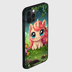 Чехол для iPhone 12 Pro Max Рыжая единорожка, цвет: 3D-черный — фото 2